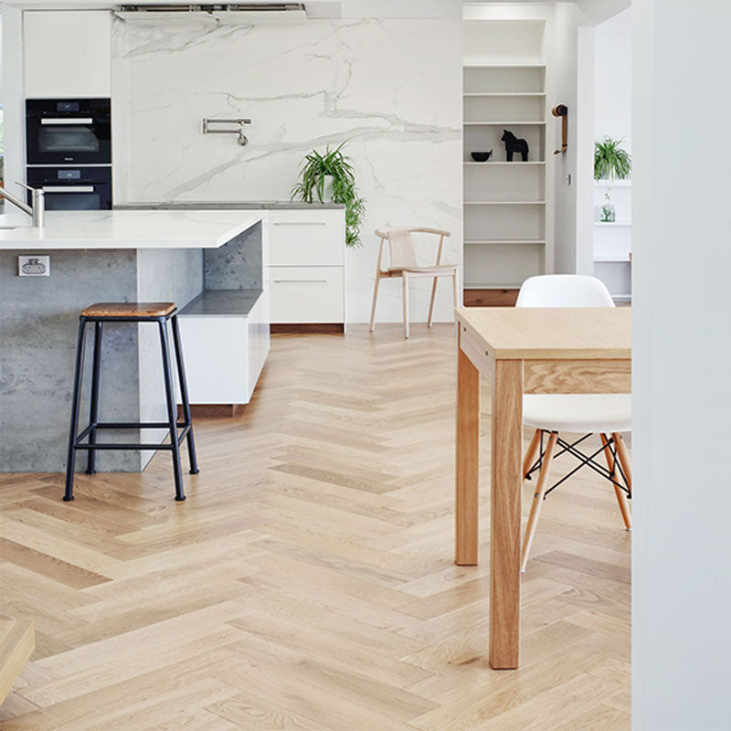 De Marque European Oak Engineered Flooring Herringbone Sauvignon 600x120x15/4mm