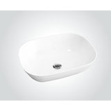 Solid Surface Basin Series Selene Above Counter Matt Black 578x444x150mm