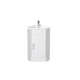 Serin Series Gloss White 410x410x840mm Vanity Set With Ceramic Basin