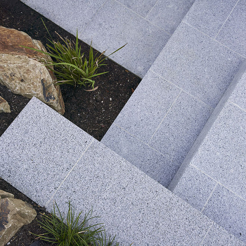 Granite Sesame White Flamed Bevelled Edge 600x400x30mm