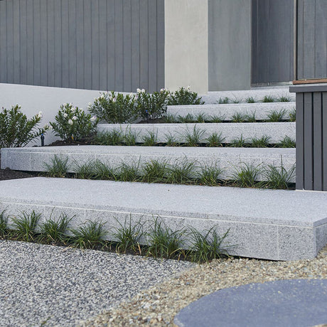 Granite Sesame White Flamed Dropface 600x400x20/60mm