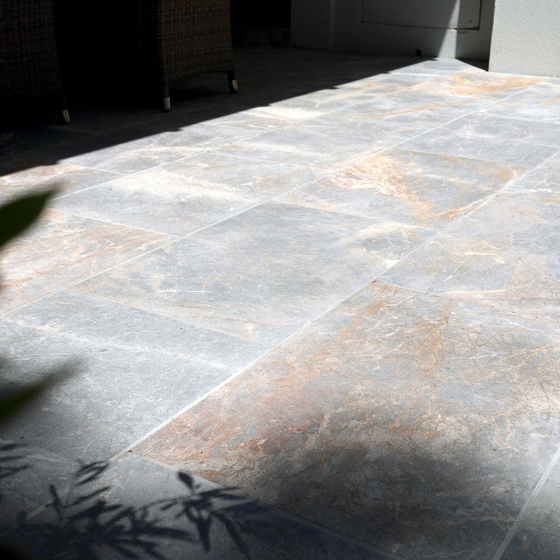 Marble Silver Ash Sandblasted Crazy Paving 20mm