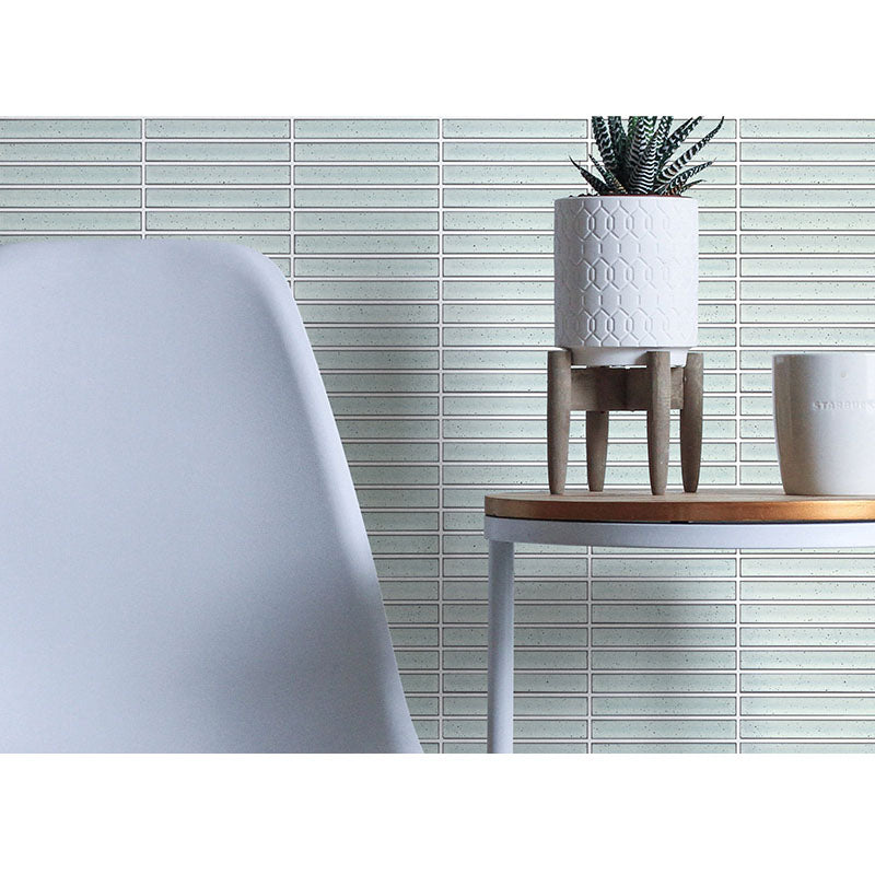 FINGER SPECKLE MOSAIC WHITE GLOSS 20X145