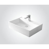 Solid Surface Basin Series Splize Above Counter Matt White 605x425x150mm