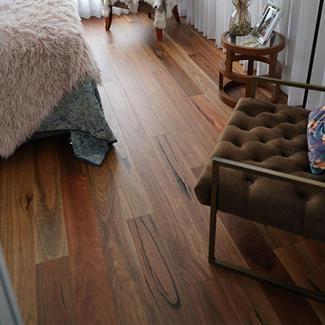 Rustic Matte Fiddleback Engineered Australian Hardwood Rustic Spotted Gum 1860x189x14/3mm