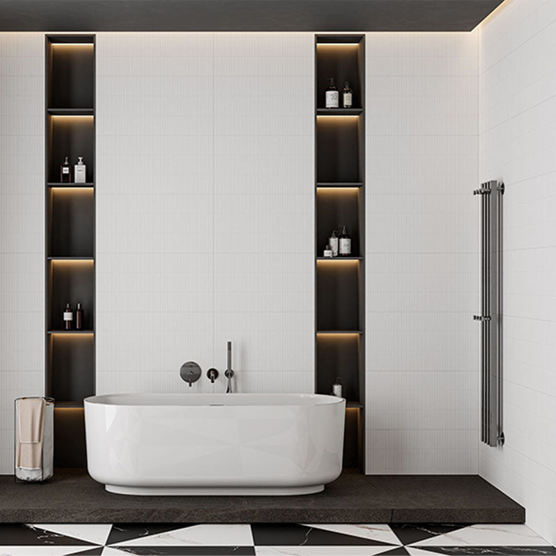 Stellar White Japanese Traces Matt Decor 300x600mm