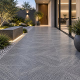 Stratus Charcoal External Bullnose 300x600