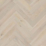 CrossWood Engineered Herringbone Flooring Latte Oak 600x127x14/3mm