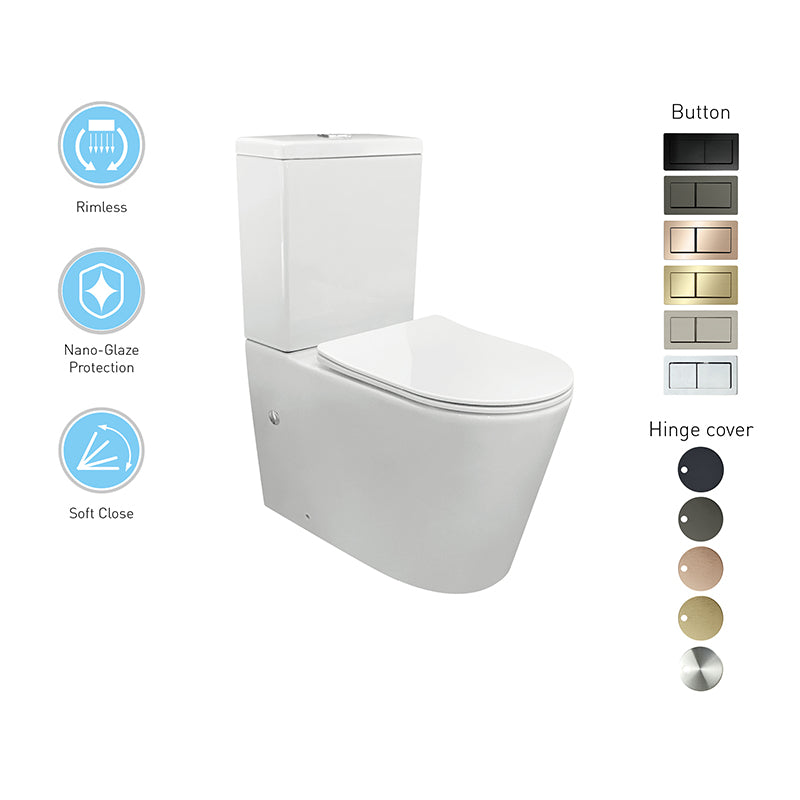 JESS-II Wall Faced Rimless Toilet Suite