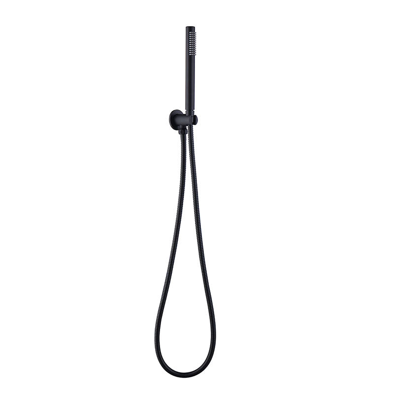 RAINJET Slim Shower Head on Bracket in Matte Black