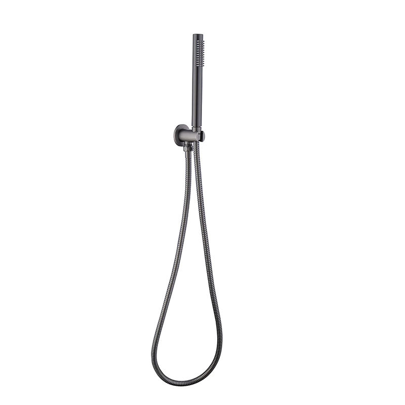 RAINJET Slim Shower Head on Bracket in Gun Metal