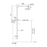 NIKO Multifunction Brass Head on Rail with Hand Spray, Single Hose Brushed Nickel Finish