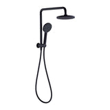 MONDO Round Compact Twin Shower Set in Matte Black