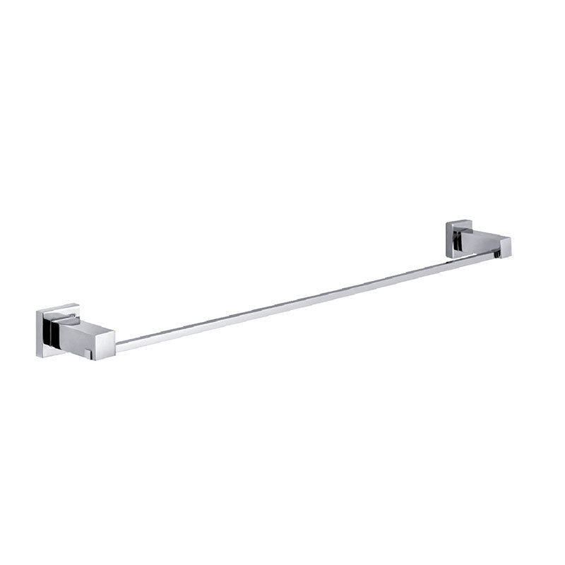 QUBI Single Towel Rail In Chrome 600mm