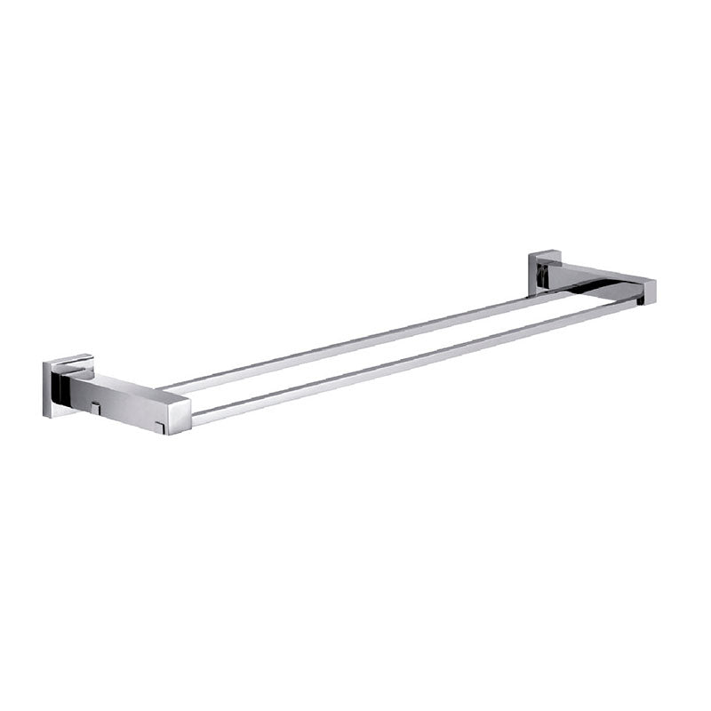 QUBI Double Towel Rail In Chrome 900mm
