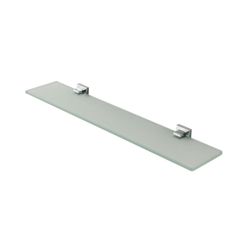 QUBI Glass Shelf with Chrome Brackets 600mm