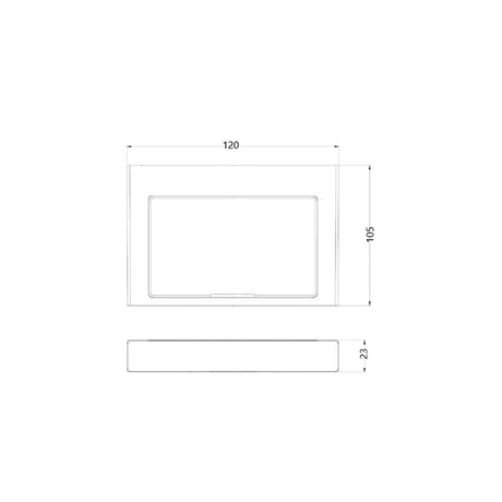 ACQUA Soap Dish Chrome Finish