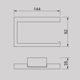 ACQUA Toilet Roll Holder in Chrome