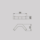 ACQUA Double Robe Hook in Chrome