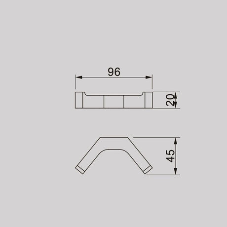 ACQUA Double Robe Hook in Chrome
