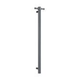 Vertical Heated Towel Bar in Gun Metal 900mm long