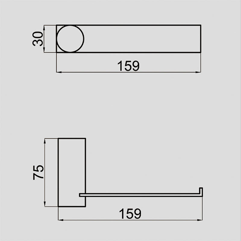 VIVO Toilet Roll Holder in Brushed Nickel