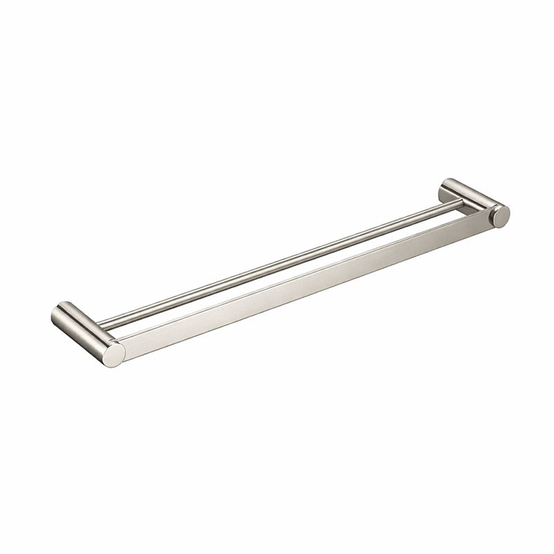 VIVO Double Towel Rail in Brushed Nickel 750mm