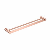 VIVO Double Towel Rail in Champagne Copper 750mm