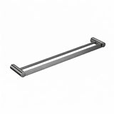 VIVO Double Towel Rail in Gun Metal 750mm