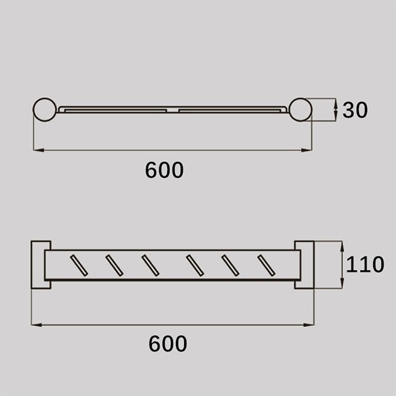 VIVO Stainless Steel Shelf in Matte Black