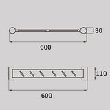 VIVO Stainless Steel Shelf in Matte Black