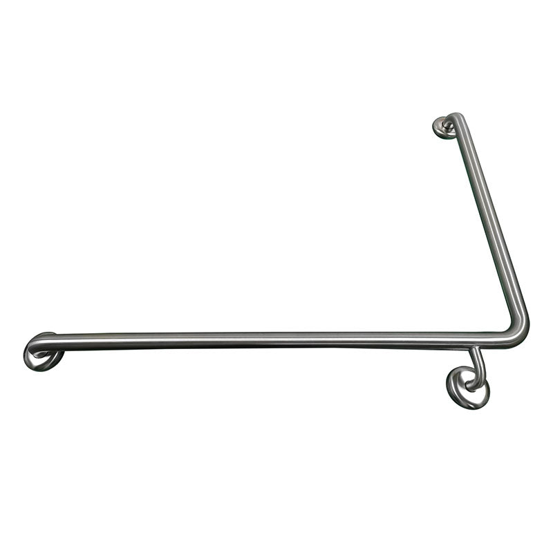 MOBI CARE Grab Rail in Stainless Steel 950x600mm - Left Hand