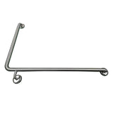MOBI CARE Grab Rail in Stainless Steel 950x600mm - Right Hand