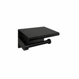 MOBI Toilet Roll Holder with Cover in Matte Black