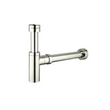 Bottle Trap 32mm (Top) 40mm (Wall) Brushed Nickel Finish