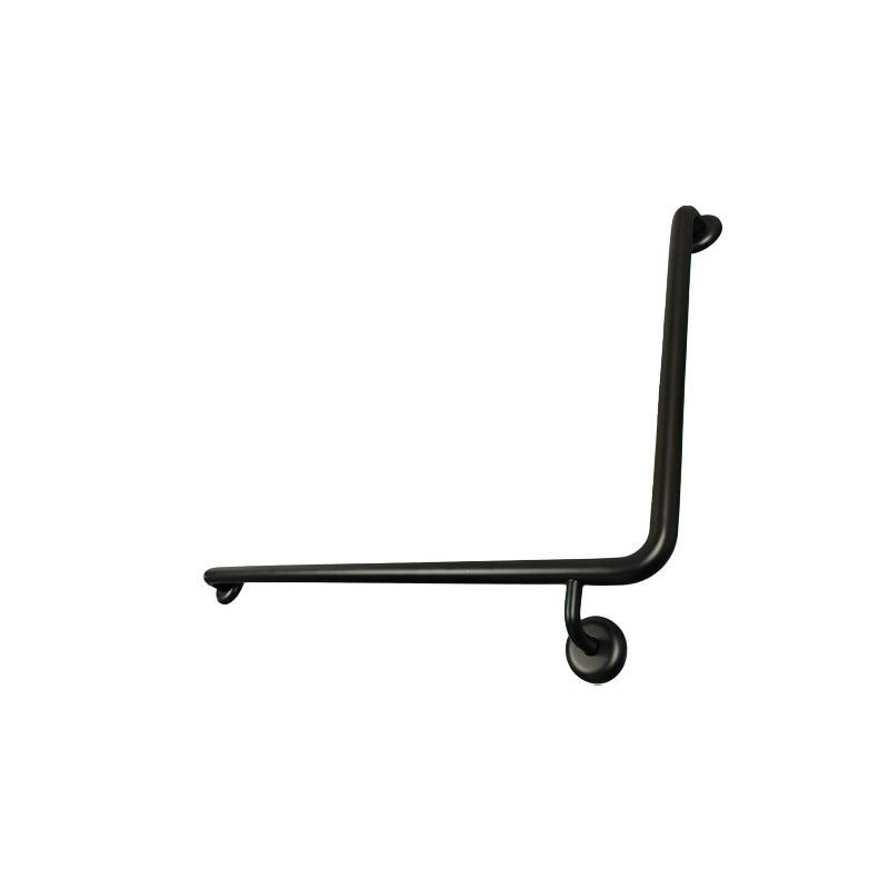 MOBI CARE Grab Rail in Matte Black 950x600mm - Left Hand