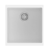 Carysil Enigma 100M Single Bowl Granite Kitchen Sink White 430x460mm