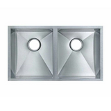 304 Stainless Steel Hand-made Single Bowl Kitchen Sink(Round Edges) Chrome 770x450x215mm