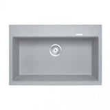 780x510x220mm Concrete Grey Granite Single Bowl Kitchen Sink