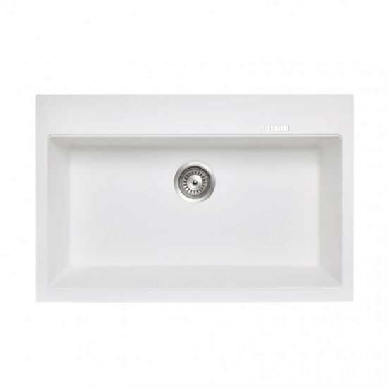 780x510x220mm White Granite Single Bowl Kitchen Sink