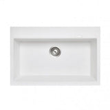 780x510x220mm White Granite Single Bowl Kitchen Sink