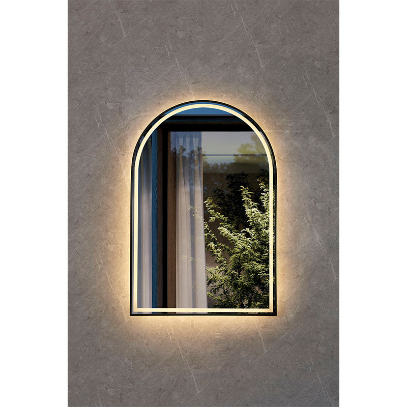 Tasman LED Mirror Black Frame 610x900mm