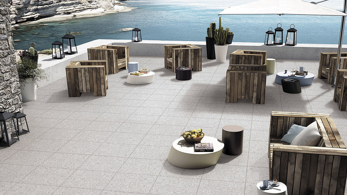 TERRAZZO STONE GRIGIO 600X600 MATT