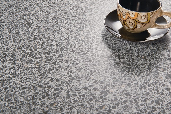 Entiva Terrazzo Dark Grey Matt Smart-Tech 600x600mm