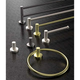 TIARA Towel Ring with Unique Textured Body Brushed Brass