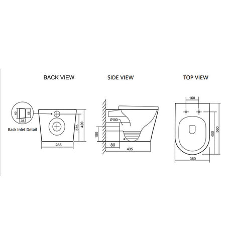 BRAVO-II In-Wall Toilet Suite with Black Button