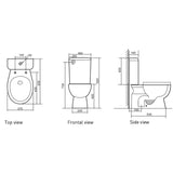 MOBI III Close Coupled S-Trap Toilet Suite