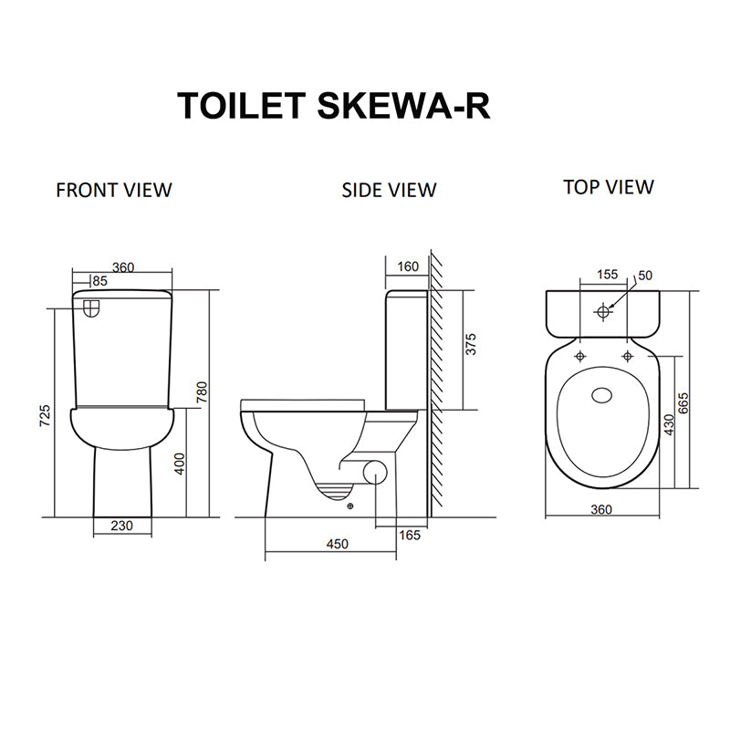 SKEWA Toilet Suite - Right