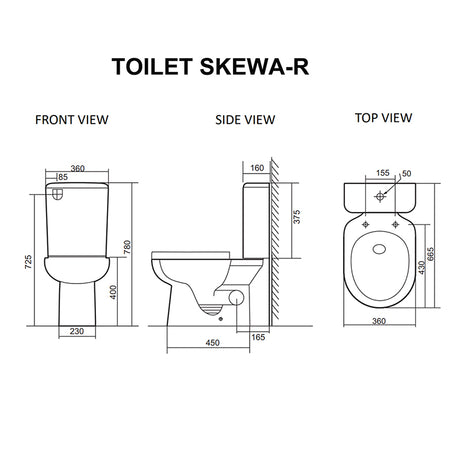 SKEWA Toilet Suite - Right