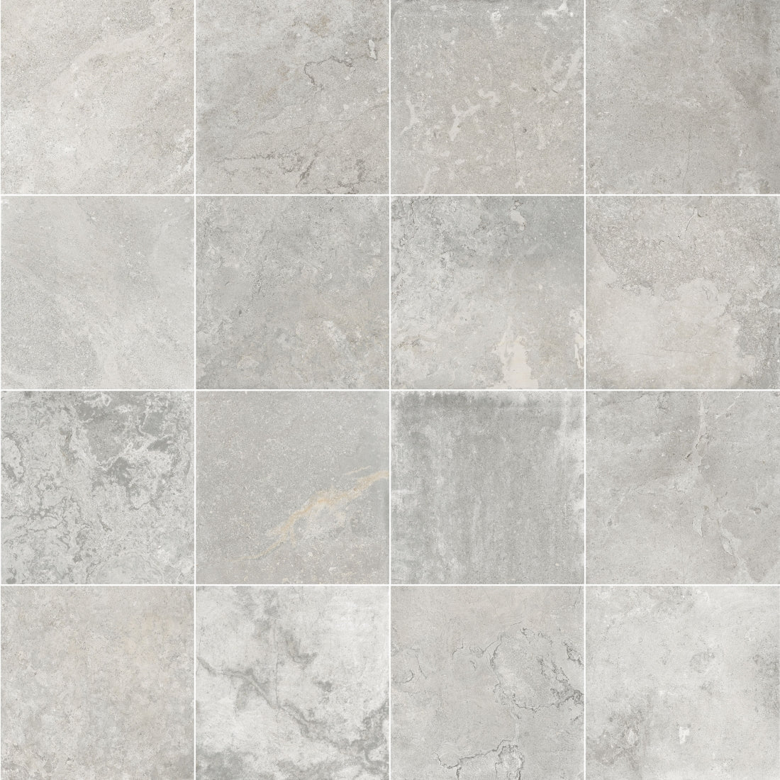 Travertino Lux Grey Matt 600x600